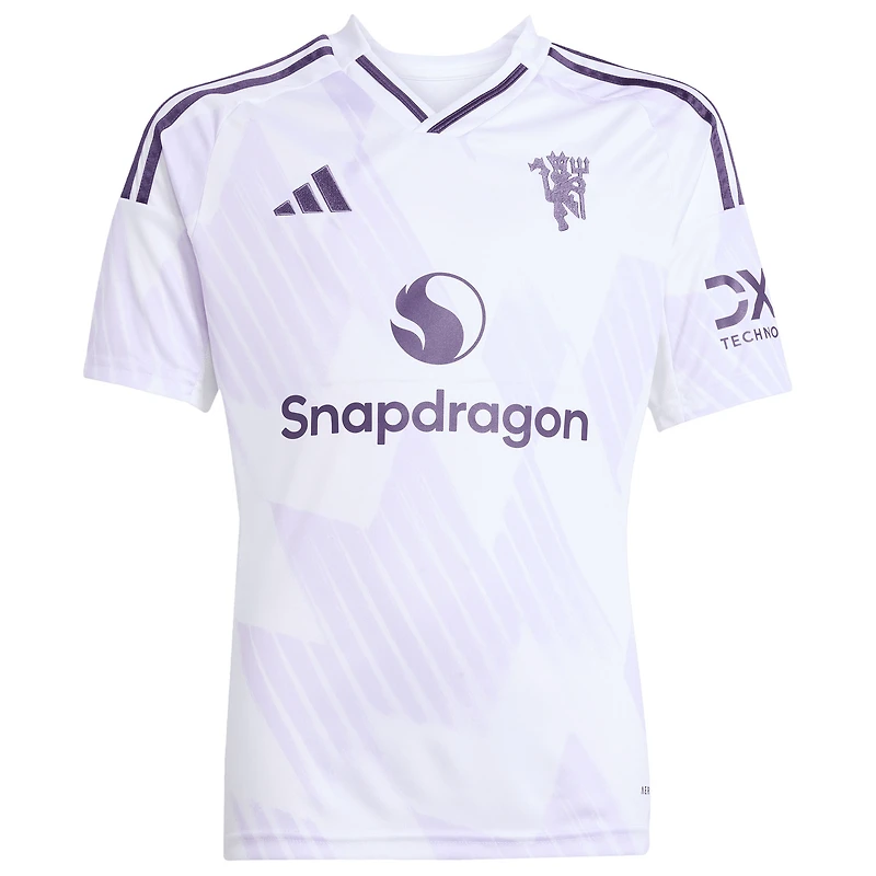 Youth adidas Bruno Fernandes White Manchester United 2025/26 Away Replica Player Jersey