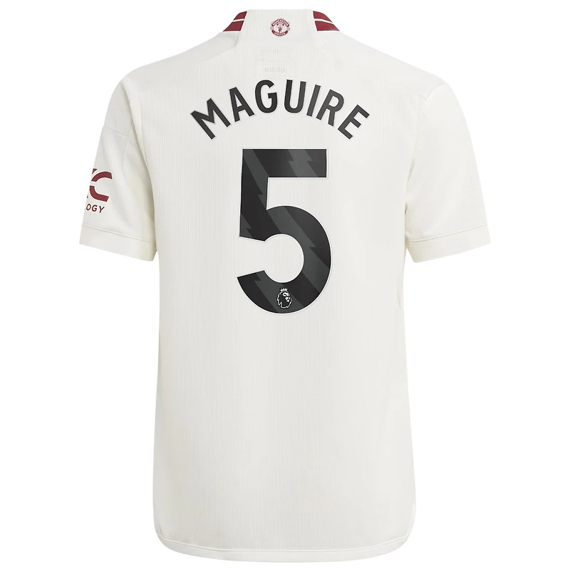 Maillot de joueur adidas Harry Maguire blanc Manchester United 2023/24 troisième réplique pour jeune