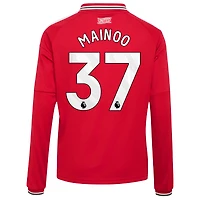 Youth adidas Kobbie Mainoo Red Manchester United 2026/27 Home Replica Long Sleeve Jersey