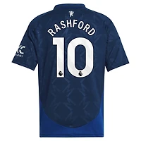 Maillot de joueur réplique adidas Marcus Rashford bleu marine Manchester United 2024/25 pour enfant