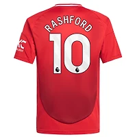 Youth adidas Marcus Rashford Red Manchester United 2024/25 Home Replica Player Jersey