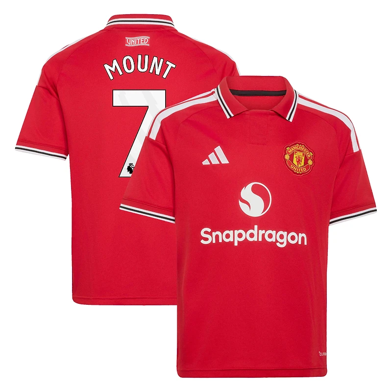Youth adidas Mason Mount Red Manchester United 2026/27 Home Replica Jersey