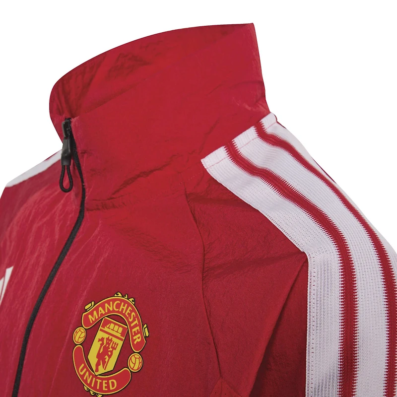 Youth adidas Red Manchester United 2026 Full-Zip Anthem Jacket