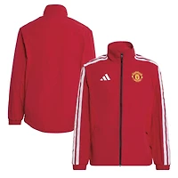 Veste zippée intégrale adidas Manchester United 2026 rouge pour enfant