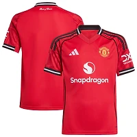 Youth adidas  Red Manchester United Home 2025/26 Replica Jersey
