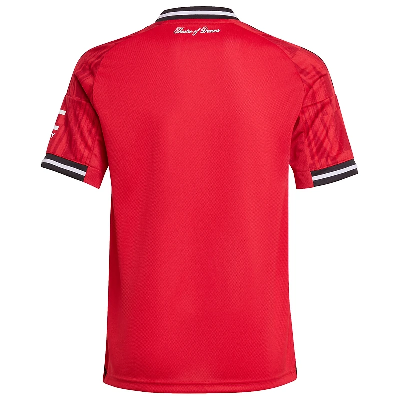 Youth adidas  Red Manchester United Home 2025/26 Replica Jersey