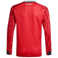 Youth adidas  Red Manchester United Home 2025/26 Replica Long Sleeve Jersey