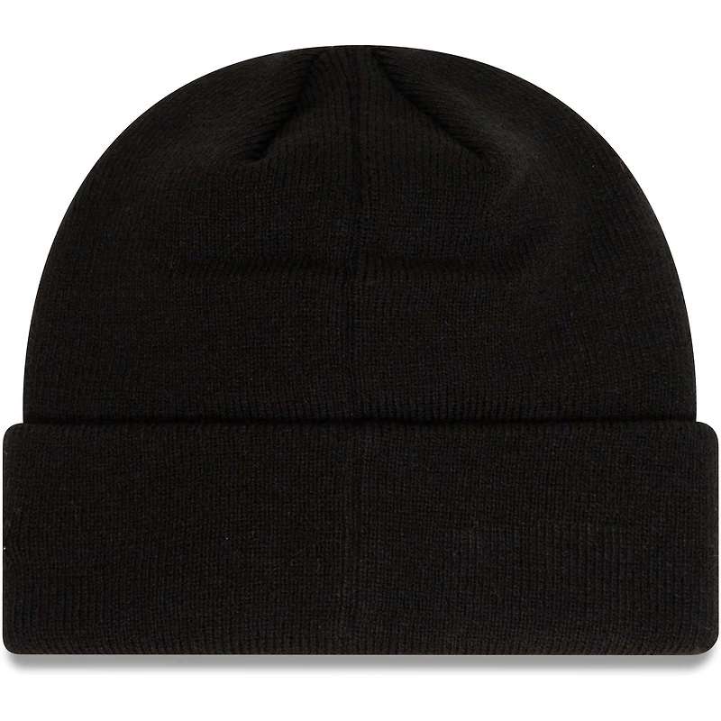 Youth New Era Black Manchester United Wordmark Cuffed Knit Hat