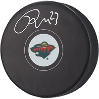 Rondelle de hockey autographiée par Marco Rossi du Wild du Minnesota