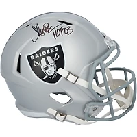 Casque Riddell Speed ​​autographié par Marcus Allen des Los Angeles Raiders avec inscription « HOF 03 »