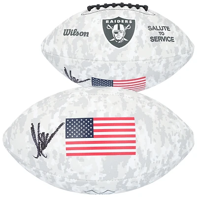 Marcus Allen Los Angeles Raiders Autographed Wilson 2024 Salute To Service Football 