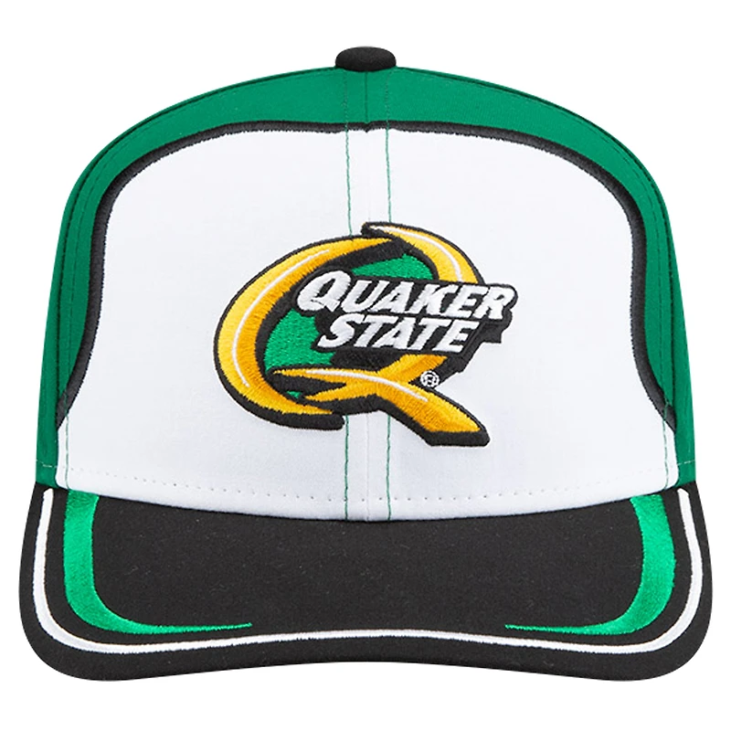 Men's New Era White/Green Mark Martin Quaker State 9SEVENTY Stretch-Snap Hat