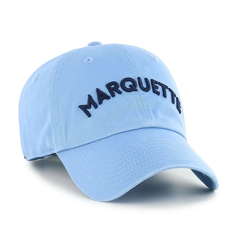 Casquette ajustable Clean Up '47 Marquette Golden Eagles bleu clair pour hommes