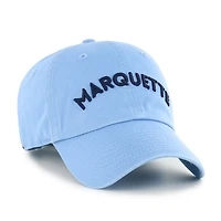 Casquette ajustable Clean Up '47 Marquette Golden Eagles bleu clair pour hommes