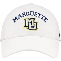 Casquette réglable '47 White Marquette Golden Eagles Classic Arch Clean Up pour hommes