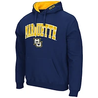 Chandail à capuchon Colosseum Navy Marquette Golden Eagles Arch et logo pour hommes