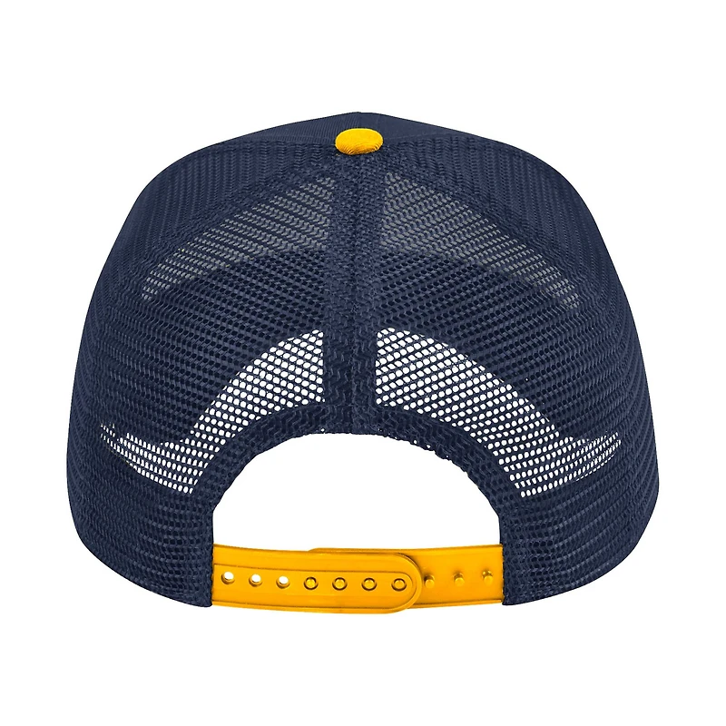 Casquette réglable Colosseum Navy Marquette Golden Eagles Wyatt Primary Team Trucker pour hommes