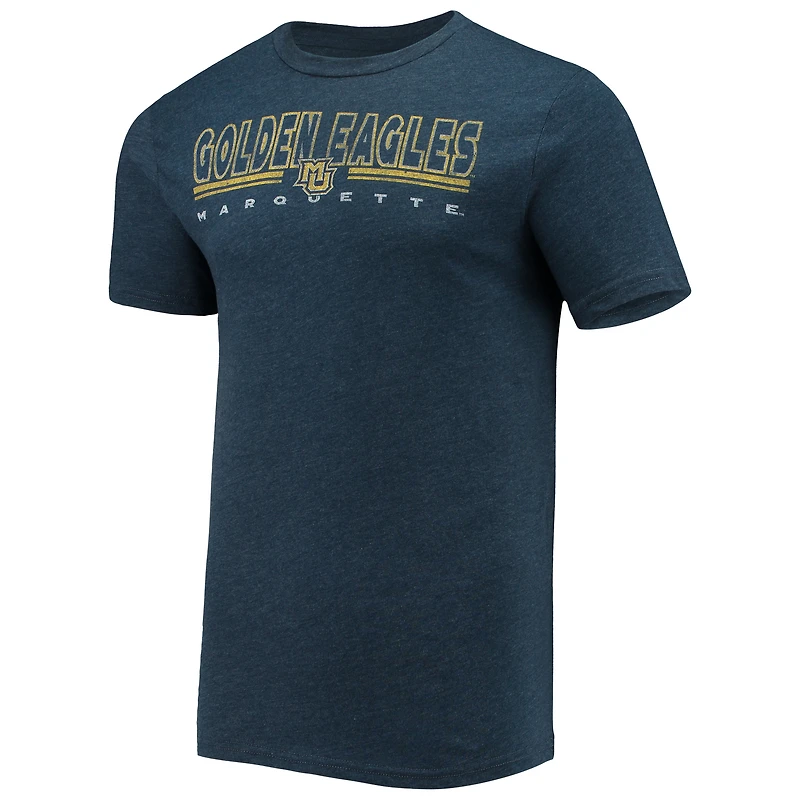 Men's Concepts Sport Heathered Charcoal/Navy Marquette Golden Eagles Meter Top & Pants Sleep Set