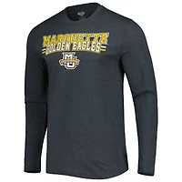 Men's Concepts Sport Navy/Charcoal Marquette Golden Eagles Meter Long Sleeve Top & Pants Sleep Set