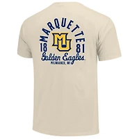 T-shirt crème pour homme avec logo de la mascotte des Golden Eagles Marquette