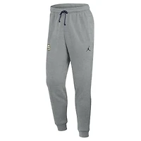 Pantalon de survêtement d'entraînement basketball Jordan Brand Heather Gray Marquette Golden Eagles pour homme, coupe Dri-FIT.