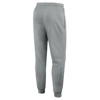 Men's Jordan Brand Heather Gray Marquette Golden Eagles Basketball Practice Dri-FIT Taper Sweatpants
