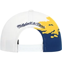 Casquette Snapback Paintbrush Marquette Golden Eagles bleu marine/blanc Mitchell & Ness pour homme