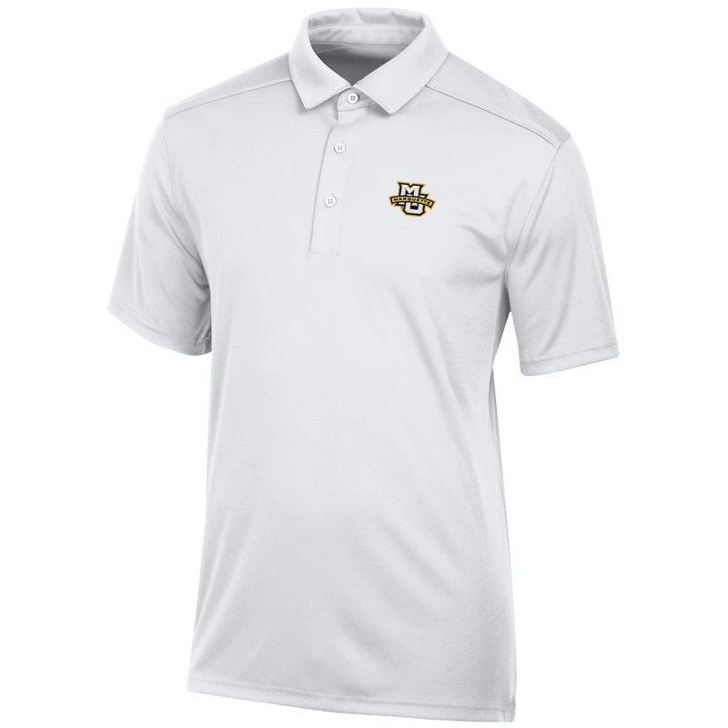 Men's White Marquette Golden Eagles Classic Jacquard Polo