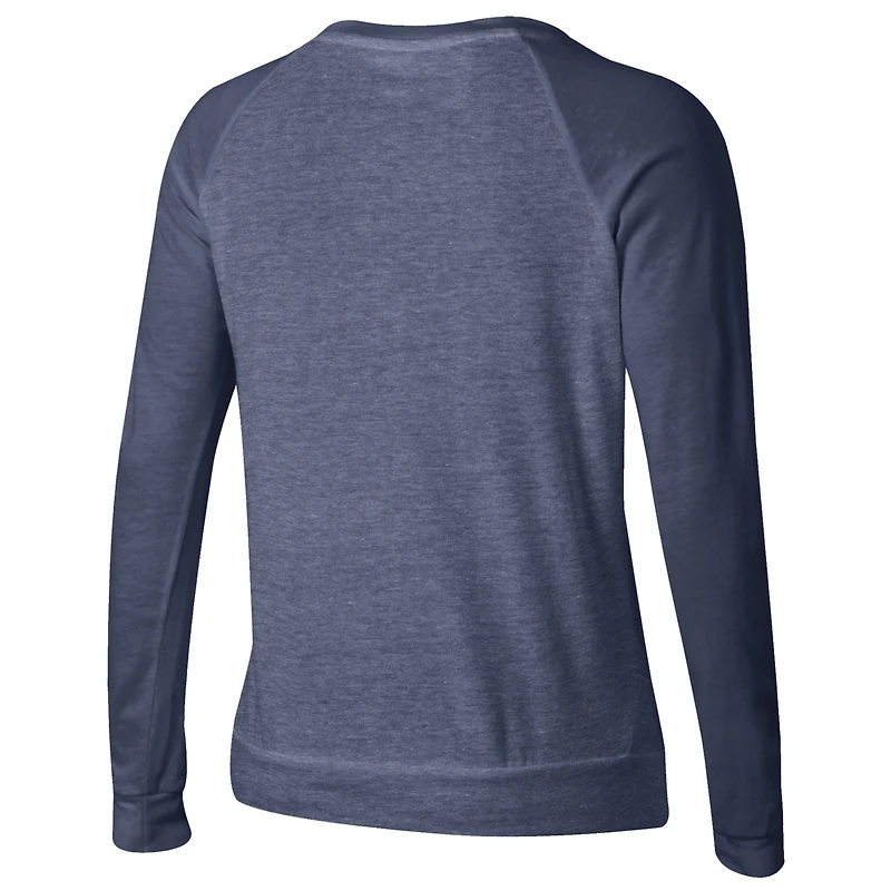 Women's Alternative Apparel Navy Marquette Golden Eagles Slouchy Pullover Sweatshirt