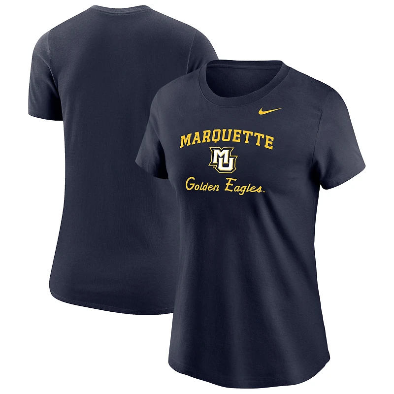 Women's Nike Navy Marquette Golden Eagles Primary T-Shirt