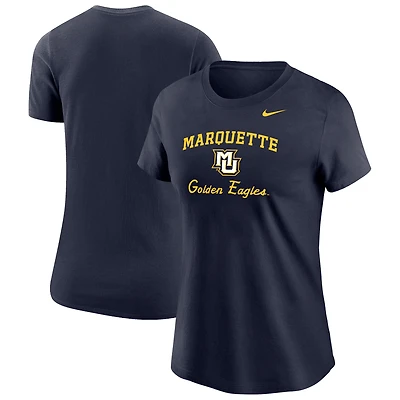 Women's Nike Navy Marquette Golden Eagles Primary T-Shirt