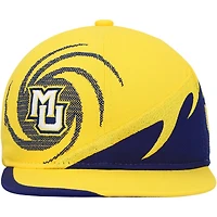 Casquette Snapback spirale or/bleu Marquette Golden Eagles pour jeune Mitchell & Ness