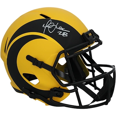 Marshall Faulk St. Louis Rams Autographed Riddell Speed Rave Replica Helmet