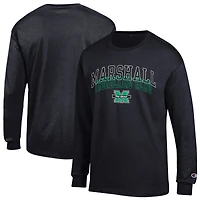 Men's Champion  Black Marshall Thundering Herd Team Long-Sleeve T-Shirt