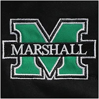 Men's Colosseum Black Marshall Thundering Herd Tortugas Logo Quarter-Zip Jacket