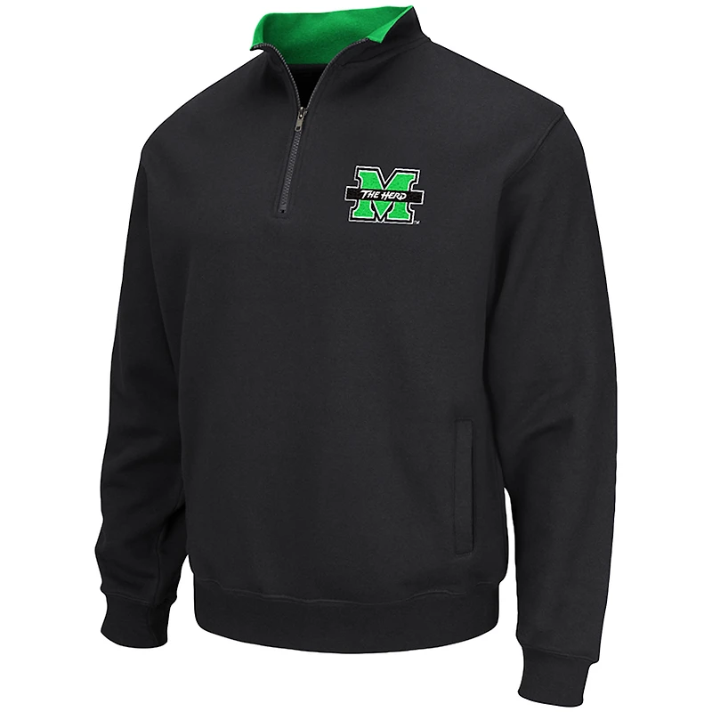Veste zippée quart de tour pour homme Colosseum Black Marshall Thundering Herd Tortugas