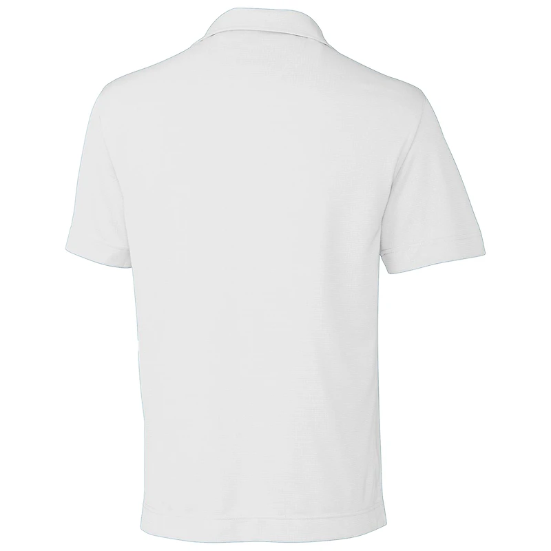Polo texturé uni blanc Cutter & Buck Marshall Thundering Herd DryTec pour homme