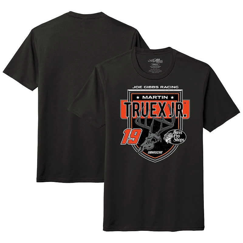 Men's Joe Gibbs Racing Team Collection Black Martin Truex Jr Antler Tri-Blend T-Shirt
