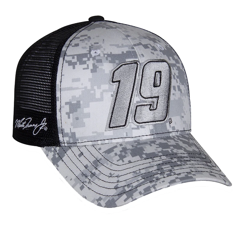 Casquette réglable numérique Joe Gibbs Racing Team Collection Camo Martin Truex Jr pour hommes