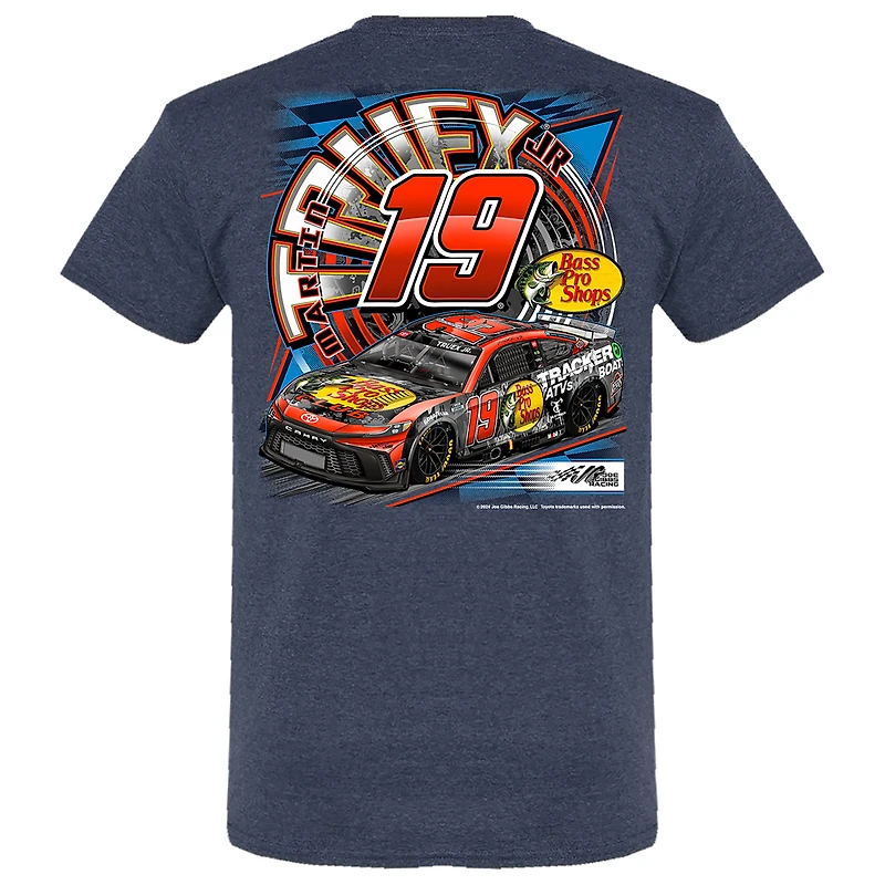 Men's Joe Gibbs Racing Team Collection Navy Martin Truex Jr Bass Pro Shops Car T-Shirt