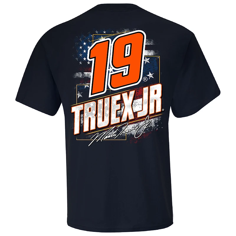 Men's Joe Gibbs Racing Team Collection  Navy Martin Truex Jr Bass Pro Shops Patriotic T-Shirt