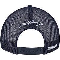 Chapeau réglable patriotique bleu marine Martin Truex Jr de la collection Joe Gibbs Racing Team pour hommes