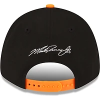 Men's New Era Black/Orange Martin Truex Jr 9FORTY Zig Zag Snapback Adjustable Hat