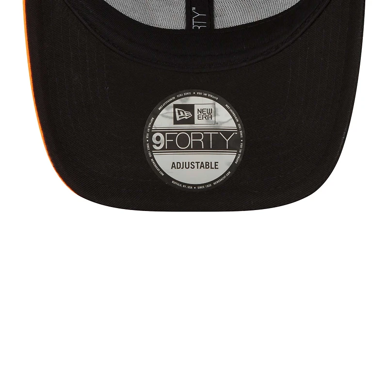 Men's New Era Black/Orange Martin Truex Jr 9FORTY Zig Zag Snapback Adjustable Hat