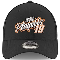 Men's New Era Black Martin Truex Jr 2024 NASCAR Cup Series Playoffs 9FORTY Adjustable Hat