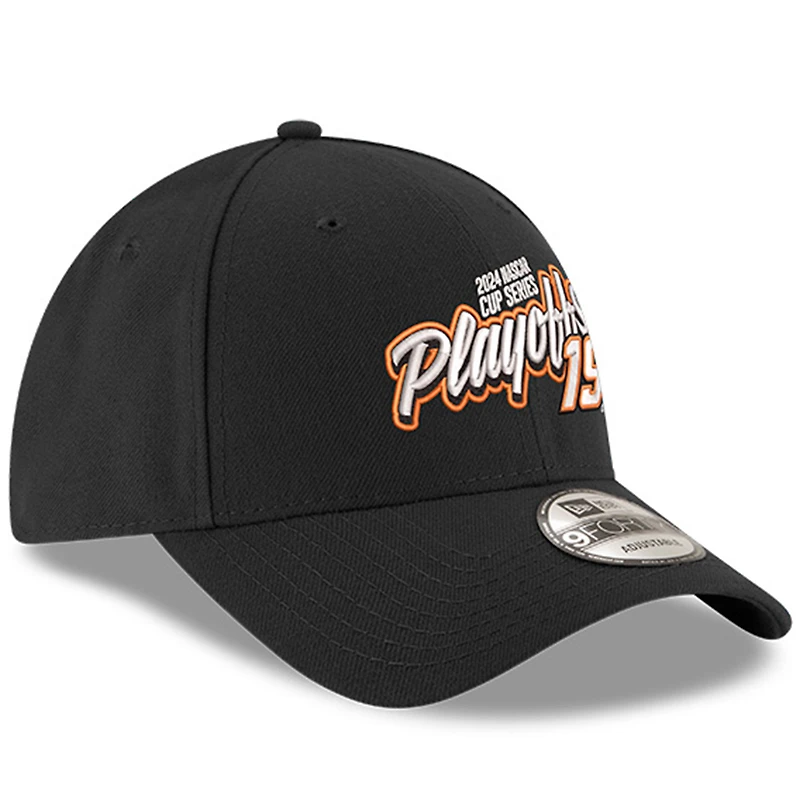 Men's New Era Black Martin Truex Jr 2024 NASCAR Cup Series Playoffs 9FORTY Adjustable Hat