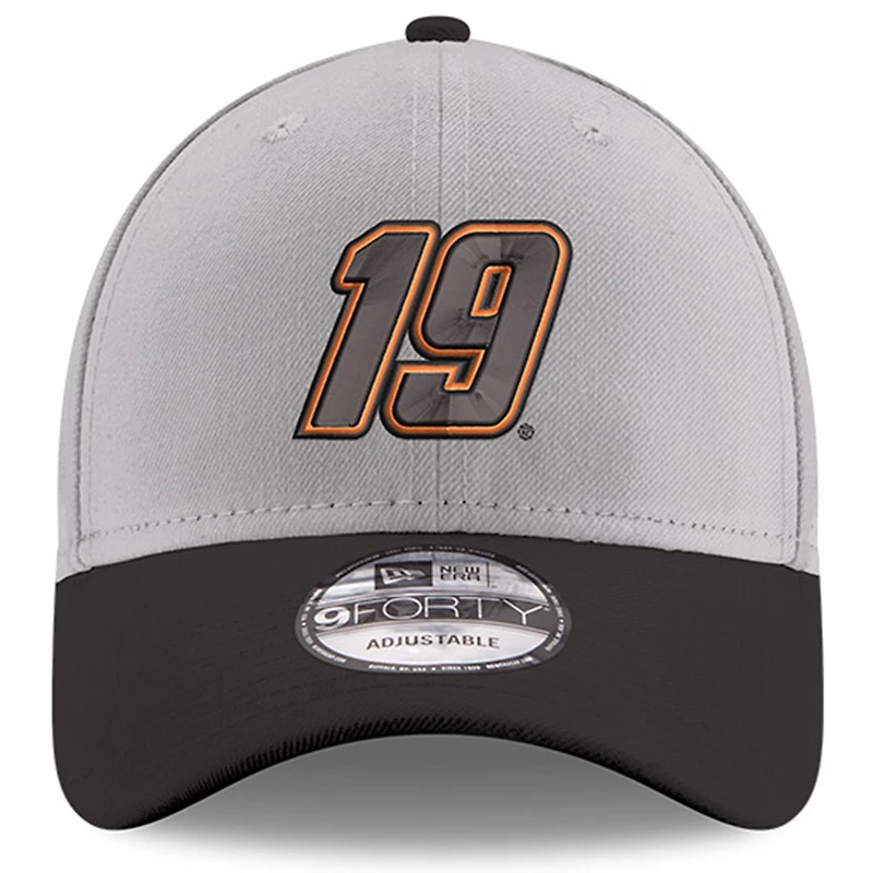 Casquette réglable Snapback Martin Truex Jr 9FORTY New Era pour homme, gris/noir