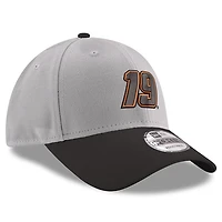 Casquette réglable Snapback Martin Truex Jr 9FORTY New Era pour homme, gris/noir