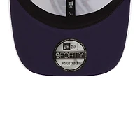 Casquette New Era pour homme blanche/bleue Martin Truex Jr 9FORTY Americana Snapback réglable