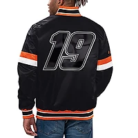 Veste universitaire à bouton-pression pour hommes Starter Black Martin Truex Jr Home Game